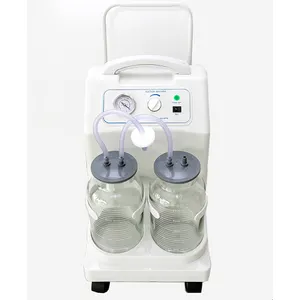 Portable Phlegm Suction Device Professional Medical Suction Machine Double Bottle Price for Operation