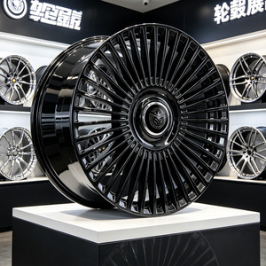 NOUVEAU Jantes en alliage d'aluminium forgé Hyper Black à rayons multiples 21 pouces ET 20 mm PCD 100 mm Garantie 3 ans Mercedes Rolls Royce - Product Image 3