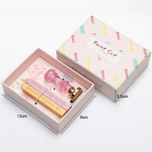 Ensemble de tampons à cire rose macaron, mini boîte cadeau, outils pour sceller la cire, pour mariage, Saint-Valentin - Product Image 5