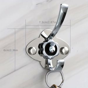 Multifunctional Stainless Steel Eco-Friendly Wall Mounted Row <b>Hooks</b> <b>Towel</b> <b>Hooks</b> Clothes Bathroom Kitchen Seamless Nail-Free Coat - Product Image 2