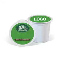 Gobelets à café K-Cup en plastique blanc jetables personnalisés avec couvercle, qualité alimentaire, écologiques