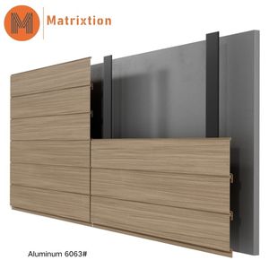 Matrixtion siding gỗ nhôm siding tấm gỗ bền nhìn bên ngoài ốp - Product Image 5