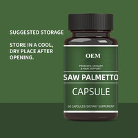 OEM/ODM/OBM Capsules de supplément pour la prostate Saw Palmetto Capsules de fréquence d'urination saine Saw Palmetto Capsules pour hommes Santé de la prostate