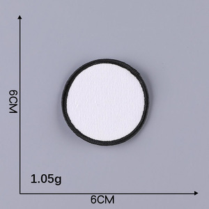 可定制3D刺绣贴片空白升华雪尼尔贴片心形花朵设计熨烫风格帽子配件 - Product Image 5