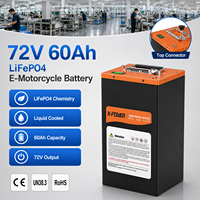 Batterie rechargeable au phosphate de fer et de lithium 72V 60Ah haute capacité à décharge profonde pour moto électrique – Vente en gros