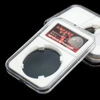 WD özelleştirme hatıra sikke tutucu plastik kapsül ekran levha kılıfı akrilik para saklama kutusu EVA astar