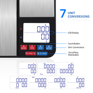Báscula Digital de Cocina de Acero Inoxidable Personalizada Changxie, Plataforma Doble, Apagado Automático, Medición Precisa y Ligera - Product Image 2