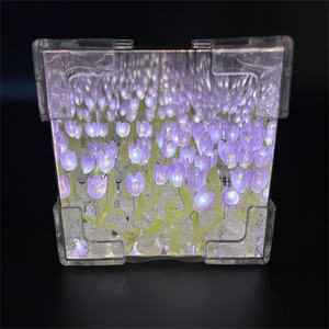 <span class=keywords><strong>LED</strong></span> romántico Mini dormitorio creativo decoración cúpula <span class=keywords><strong>Led</strong></span> cristal flor Lampara De <span class=keywords><strong>Tulipan</strong></span> para regalo - Product Image 4