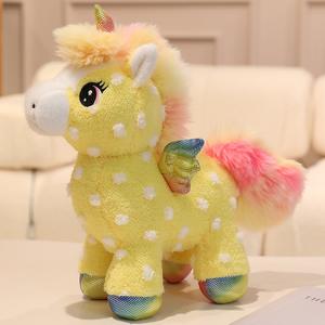 Regalo de Año Nuevo, Peluche de <span class=keywords><strong>Pegaso</strong></span> Arcoíris, Juguete de Peluche del Zodiaco del Año del Caballo, Relleno de Algodón PP, Unisex, 14 Años o Más, Regalo para Reuniones Anuales - Product Image 5