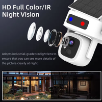 Solar Security Cameras Tuya Wireless Outdoor 4MP Pan Tilt 360 View Solar/Battery Powered 2.4G WiFi Cameras for Home Security