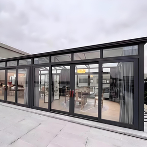 <span class=keywords><strong>Prix</strong></span> d'usine, véranda moderne <span class=keywords><strong>sur</strong></span> <span class=keywords><strong>mesure</strong></span> avec structure en aluminium et toit polygonal, salle en verre <span class=keywords><strong>extérieure</strong></span> - Product Image 4