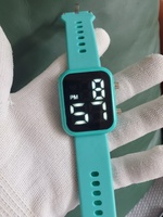 Jam Tangan Digital Sport Anti Air Silikon Alloy LED Putih Elektronik Fitness Pria Wanita