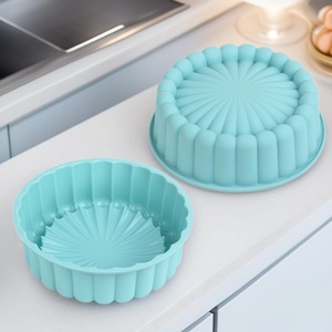 Moule à gâteau en silicone transfrontalier, qualité alimentaire, résistant aux hautes températures, compatible four, ustensile ménager, moule unique - Product Image 2