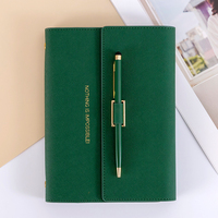 Carnet en cuir personnalisé d'usine avec stylo, carnet à couverture rigide A5, agenda personnalisé, journal en cuir personnalisable