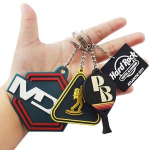 <b>Best</b> Selling Custom Logo 2D & 3D UV Printed Soft PVC <b>Keychains</b> Personalized Rubber Key Chains for Promotion Cheap Low Price - Product Image 5
