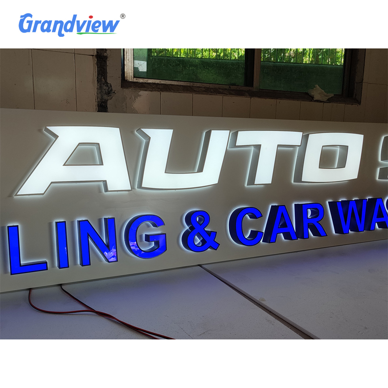 Outdoor Business Front Logo Sign 3d