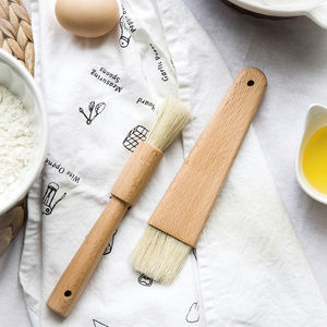 La naturaleza de BBQ cepillo de hilvanado pastel para hornear <span class=keywords><strong>pan</strong></span> pasteles de platillo cariño cepillos para mantequilla de cerdas de jabalí de cocina herramientas de barbacoa - Product Image 3