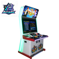 Borne d'arcade de combat à monnayeur de 32 pouces, 2 joueurs, armoire verticale, console de jeu vidéo pour centre de jeux commercial