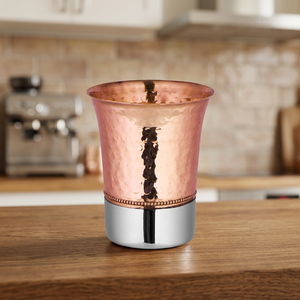 Premium Quality <b>Large</b> Custom Bohemian Eco-friendly Copper Glass Tumbler with Lid 300ml Capacity for Party and Home Use - Product Image 3