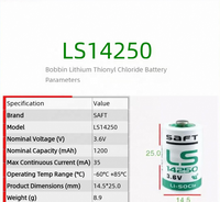 Batería de Litio LS14250 de 3.6V, Sonda Programadora, Equipo de Control Industrial PLC, Herramienta CNC, Instrumento