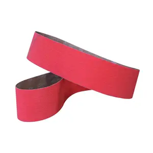 Aimchamp Paño de esmeril 8x3 Rollo Jumbo lapidario Cinturón abrasivo rojo Cinturones de lijado Refinamiento Pisos de madera