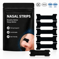 Bandes nasales pour une meilleure respiration, soulagement du ronflement, bande adhésive nasale pour le sport, étiquette privée, OEM, logo personnalisé, approuvé CE MSDS