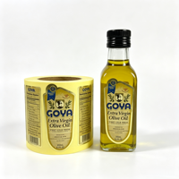 Étiquettes autocollantes personnalisées imprimées en CMJN pour aliments Pure-easy |   Étiquettes autocollantes en vinyle imperméables à l'huile d'olive extra vierge