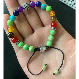 Bracelet tressé personnalisé <span class=keywords><strong>Arbre</strong></span> de Vie Daisy Fangy, Pierre Œil de Tigre Sept Couleurs, Cristal Violet, Accessoire Zircon, Populaire - Product Image 3