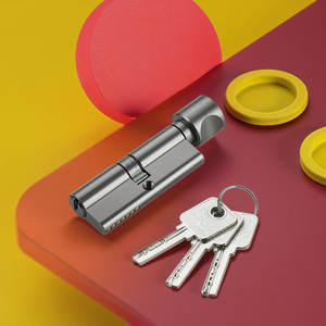 Tùy chỉnh Euro hồ sơ bảo mật cao 60 70 75 80 90 mét Brass xi lanh khóa đôi khóa hợp kim nhôm cửa xi lanh <span class=keywords><strong>3</strong></span> phím - Product Image 3