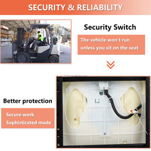 Piezas de carretilla elevadora eléctrica Toyota, conjunto de asiento de carretilla elevadora con cinturón de seguridad para carretilla elevadora Toyota 7FB15-30 Nichiyu OEM 611072 - Product Image 6