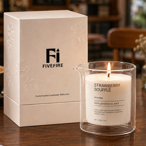 Bougie de massage à l'huile de soja artisanale FIVEFIRE à faible température pour thérapie par la chaleur douce, idéale pour manucure, pédicure et spa - Product Image 3