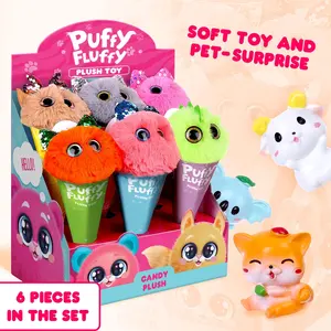 Puffy moelleux Showbox animaux 6 pièces jouets enfants loisirs jouets classiques en gros enfants jouet drôle pour enfants Type de couleur d'image