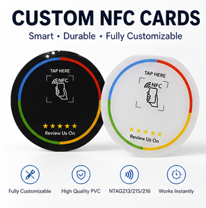 Carte NFC Personalizzate Stampate, Adesivi per Biglietti da Visita, Smart Contactless per Feedback Clienti, Regalo Promozionale - Product Image 1