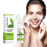 OEM/ODM EELHOE Nettoyant pour le visage au thé vert biologique Parfum floral Mousse de contrôle de l'huile rafraîchissante Avantages anti-âge pour toutes les peaux