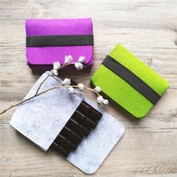Petit sac de rangement de voyage pour huiles essentielles en feutre portable étui de transport pour huiles essentielles de 6 bouteilles pour bouteilles d'huiles de 5ML/10ML