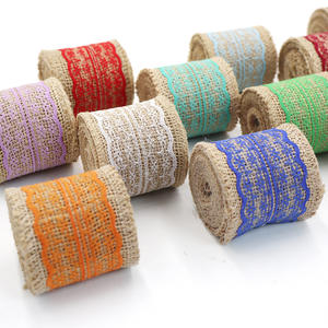 <span class=keywords><strong>Ruban</strong></span> en jute de 6 cm de large, 2 m/rouleau, pour nœuds papillon de mariage, emballage de fleurs DIY, vente en gros d'usine - Product Image 4