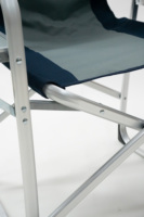 Chaise de directeur de pêche à la carpe de camping en aluminium pliante avec sac de glace et table d'appoint