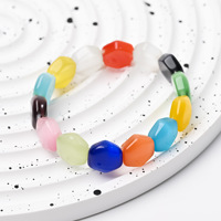 Bracelets en Agate Œil de Chat Multicolores Tendance en Gros, Bracelets Géométriques Polis Vintage, Cadeaux pour Filles et Couples
