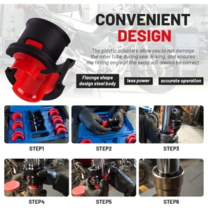 Kit Universale di Attrezzi per l'Installazione e la Rimozione di Guarnizioni Forcella Moto, 14 Pezzi, per Forcelle da 35-50mm - Product Image 4
