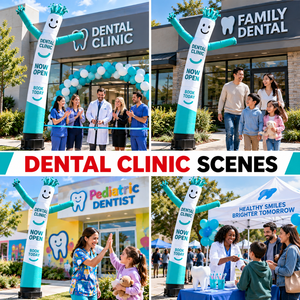 Globo Publicitario Inflable para Clínica Dental, para Atraer Nuevos Pacientes, Reserva tu Cita <span class=keywords><strong>Hoy</strong></span>, Promoción de Apertura - Product Image 2