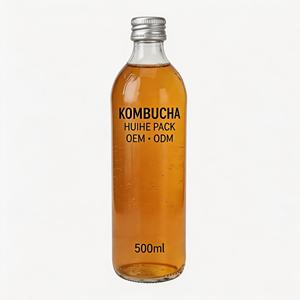 Botella de Vidrio Transparente de 300ml 500ml de Buena Calidad <span class=keywords><strong>y</strong></span> Económica para Bebidas, Jugos, Kombucha, con Tapa de Rosca - Product Image 2