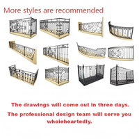 Système de balustrades de balcon en fer forgé de luxe sur mesure avec garantie de 2 ans, balustrades modernes en acier inoxydable pour intérieur/extérieur