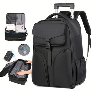 Sacs à dos personnalisés avec logo, système de compression sous vide, roulettes extensibles, sac à dos de voyage, sac à dos pour ordinateur portable - Product Image 1
