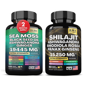 Cápsulas de Ashwagandha em Alta Venda, Suplemento Energético, Cápsulas de Shilajit Secas, Cápsulas de Musgo do Mar - Product Image 1