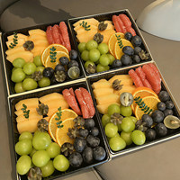 Boîte à fruits rectangulaire jetable de haute qualité pour usage commercial, 4/6/9 compartiments, emballage en carton, adaptée aux boîtes à sushis