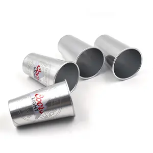 Aluminium Beker Met Verkleuring Wanneer Koude Milieuvriendelijke En Herbruikbare Metalen Bier Beker Koude Drank Beker