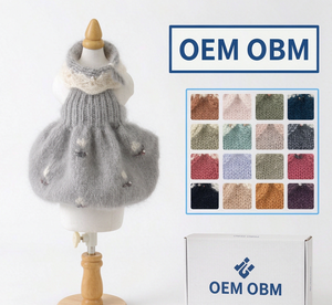 Robe pull en tricot de luxe pour petits chiens et chats - Vêtement pour animaux de compagnie doux et chaud à col roulé pour <span class=keywords><strong>Chihuahua</strong></span>, Yorkie, chiots et races de petite taille OEM - Product Image 6