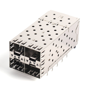 Connecteur de douille <span class=keywords><strong>optique</strong></span> SFP0-3040-L à pression 2x1 ports avec cage de réceptacle SFP et conduit de lumière - Product Image 5