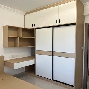 <span class=keywords><strong>Armario</strong></span> de Dormitorio Moderno y Lujoso, Independiente, Minimalista, con Puertas Abatibles de Melamina, <span class=keywords><strong>Armario</strong></span> de Almacenamiento de Ropa de Múltiples Niveles - Product Image 3