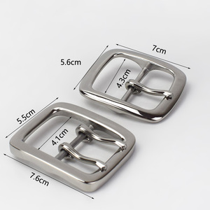 Hebilla de Cinturón Individual de Acero Inoxidable Deepeel YK022 de 40 mm, Accesorios de Ferretería, <span class=keywords><strong>Hebillas</strong></span> Metálicas de Doble Pasador - Product Image 2